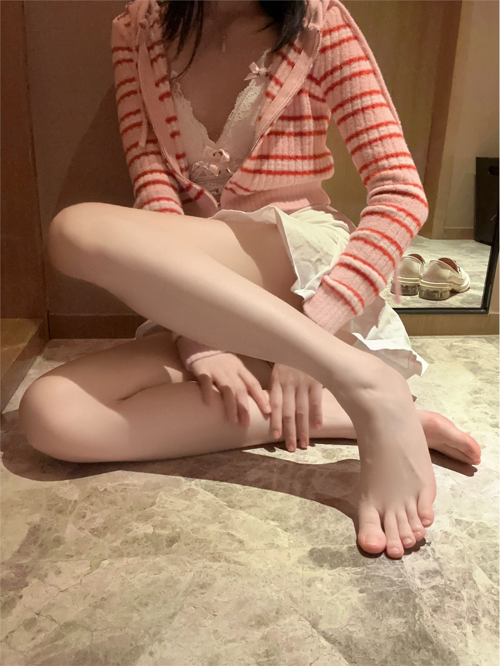 桜 Peach Meow - NO.171 Striped Sweater(7)
